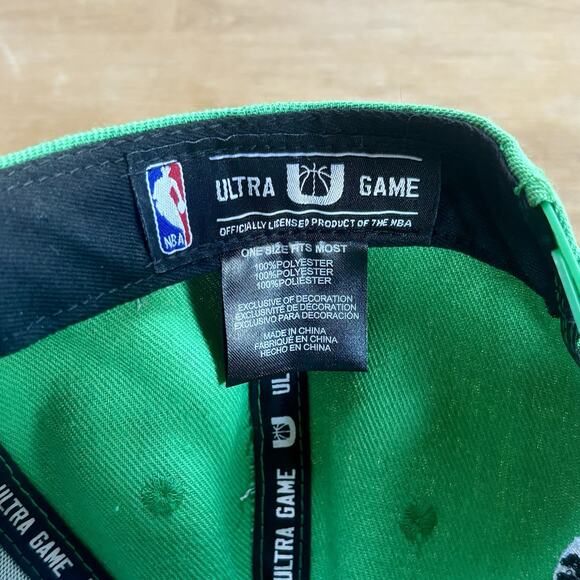 Ultra Game NBA Basketball Boston Celtics Snapback Adjustable Hat Cap Green NWOT - Picture 5 of 7
